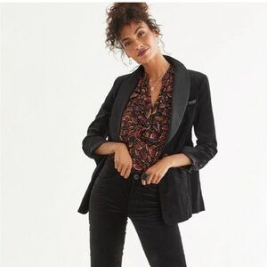 CAbi Elegant Black velvet Women's Blazer
